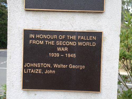 Noojee War Mem Plaque 3 : March 2014