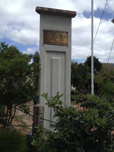 Noojee War Memorial 2 : March 2014 Noojee War Memorial 2 : March 2014