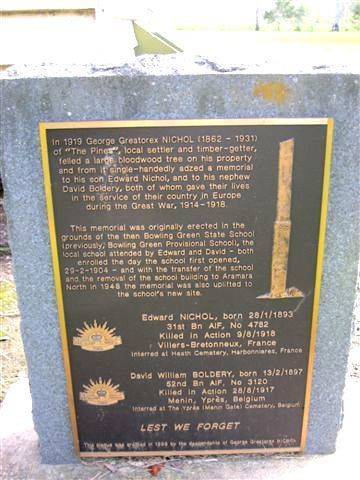 North Aramara War Memorial Plaque : 01-03-2012 North Aramara War Memorial Plaque : 01-03-2012
