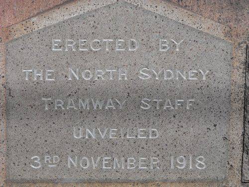 North Sydney Tramways War Memorial : 25-December-2010