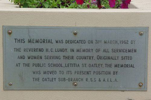 Dedication Plaque : April 2014 Dedication Plaque : April 2014