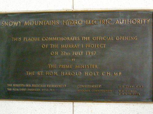 Murray 1 Opening Plaque : 15-October-2012