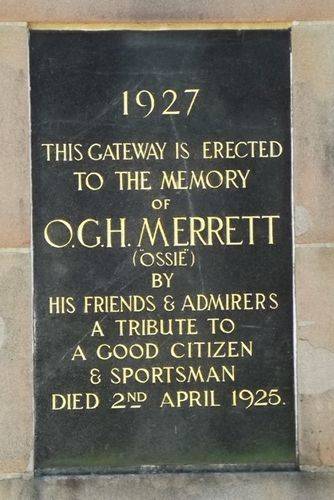 Merrett Gateway Inscription : December 2013 Merrett Gateway Inscription : December 2013