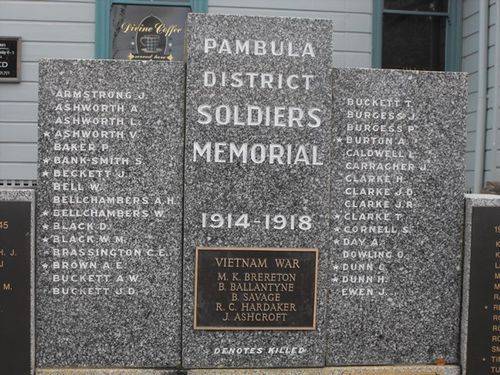 Pambula District Soldiers Memorial : 20-March-2011 Pambula District Soldiers Memorial : 20-March-2011