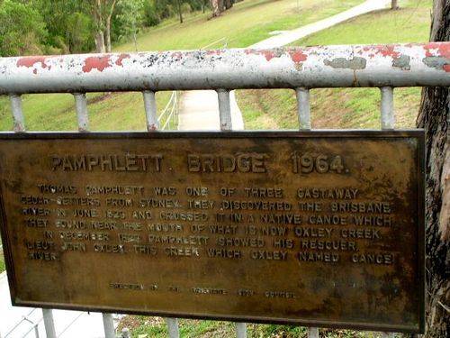 Pamphlett Bridge Plaque Pamphlett Bridge Plaque