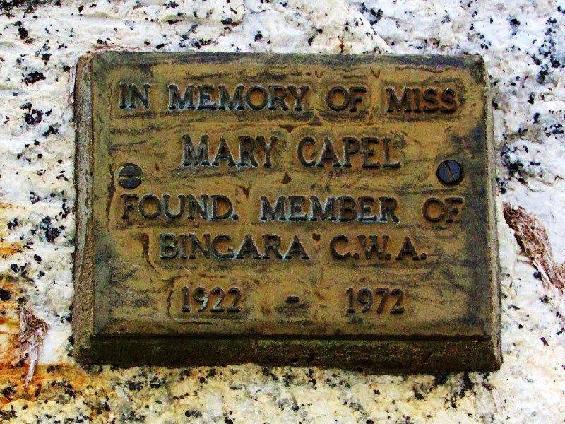Capel Plaque: 12-July-2016