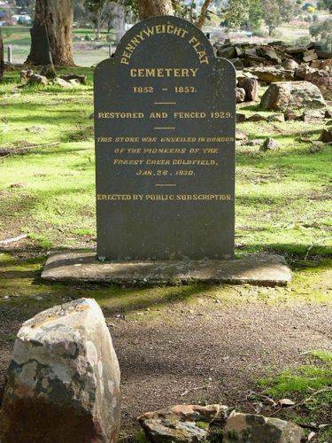 Pennyweight Flat Memorial Closeup