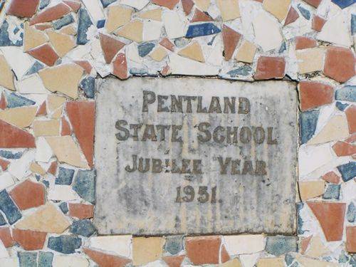 Pentland State School Jubilee Year Inscription Pentland State School Jubilee Year Inscription