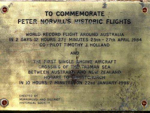 Peter Norvill Monument Inscription 1