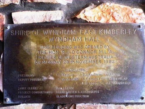 Peter Reid Memorial Hall Opening PLaque