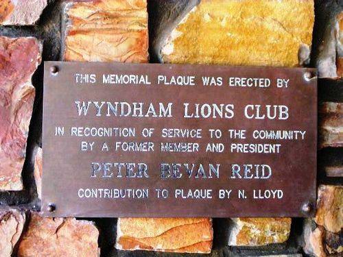 Peter Reid Memorial Plaque
