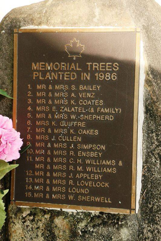1986 Plaque : 13-September-2016
