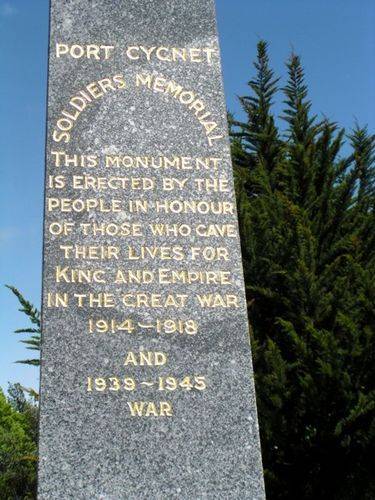 Port Cygnet Soldiers Memorial