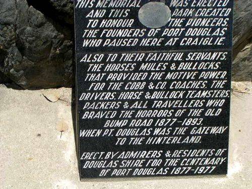 Port Douglas Teamsters Memorial Plaque