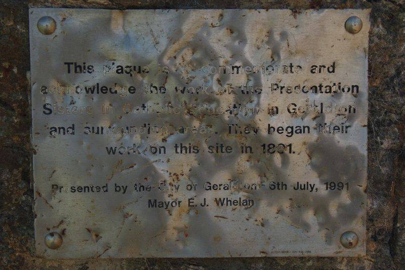 Presentation Sisters Plaque : 18-August-2015