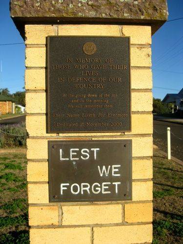 Proston War Memorial Inscription Plaques :30th June 2009 Proston War Memorial Inscription Plaques :30th June 2009