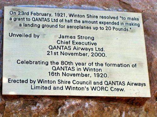 QANTAS Inscription