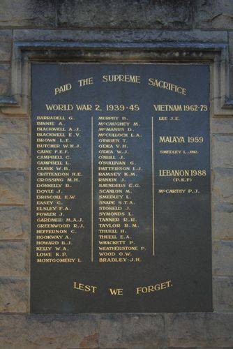 WW2 & Post WW2 Fallen Plaque : 08-04-2014