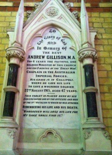 Reverend Andrew Gillison : 12-July-2012 Reverend Andrew Gillison : 12-July-2012