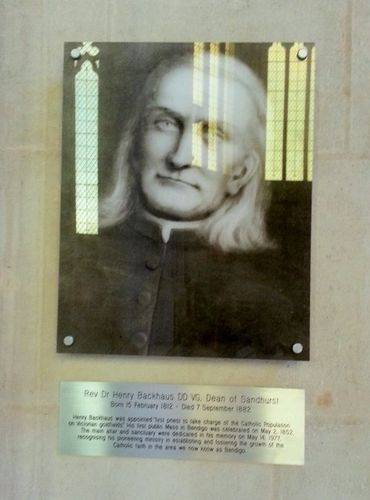 Reverend Backhaus Plaque : November 2013