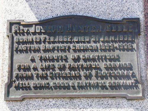 Reverend Joseph Goble Memorial
