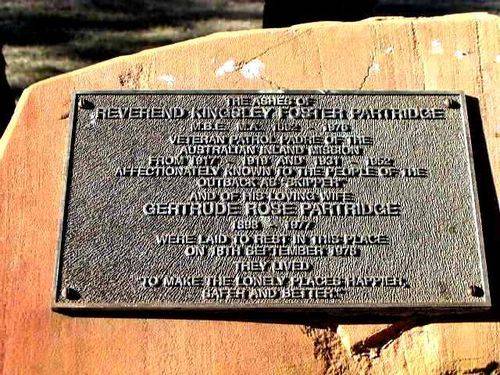 Reverend Partidge Inscription