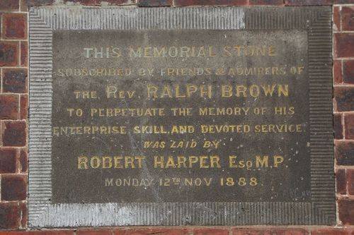 Rev. Brown Memorial Stone : July-2014 Rev. Brown Memorial Stone : July-2014