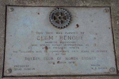 North Sydney Rotary Jubilee Plaque : Feb 2014