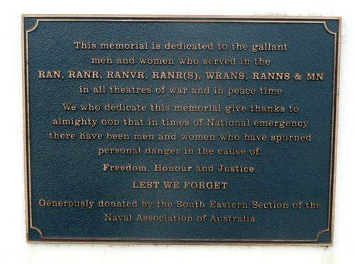 Royal Australian Navy Monument : 19-September-2012 Royal Australian Navy Monument : 19-September-2012