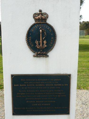 Royal Australian Navy Monument : 19-September-2012 Royal Australian Navy Monument : 19-September-2012