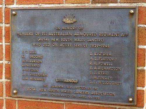 WW2 Honour Roll : 30-August-2014