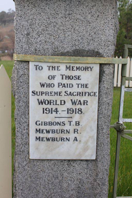 Honour Roll WW1 : 25-September-2016