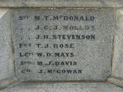 Sale Boer War Memorial   Right Side