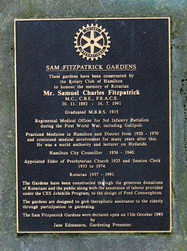 Sam Fitzpatrick Gardens : 25-August-2011