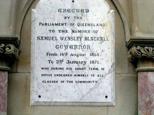 Samuel Blackall Inscription