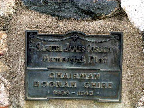 Samuel Cossart Plaque