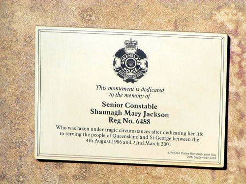 Senior Constable Jackson Insc