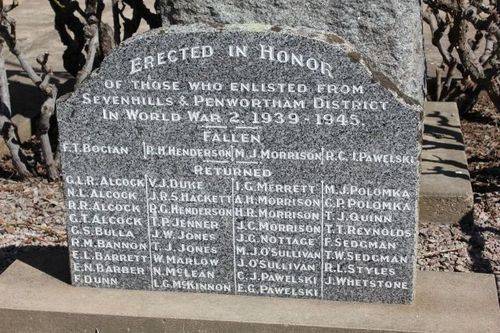 Sevenhills War Memorial : 7-September-2011 Sevenhills War Memorial : 7-September-2011