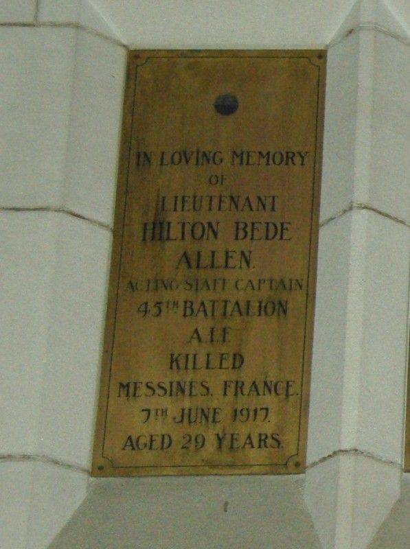 Allen Plaque : 12-September-2014