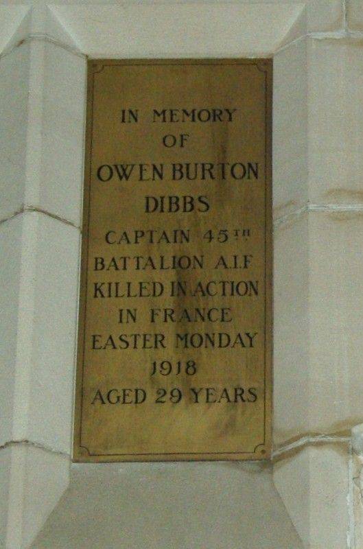 Dibbs Plaque : 12-September-2014