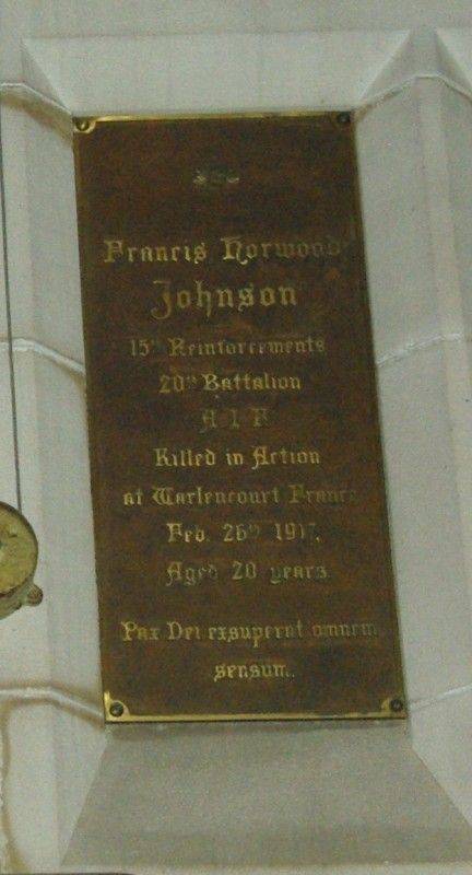 Johnson Plaque : 12-September-2014