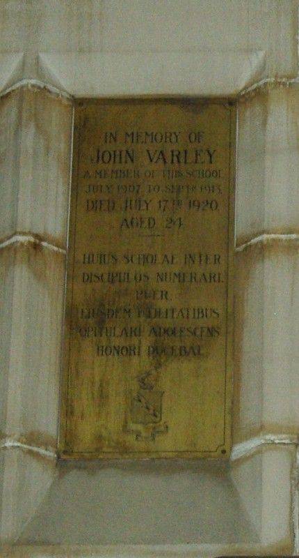 Varley Plaque : 12-September-2014