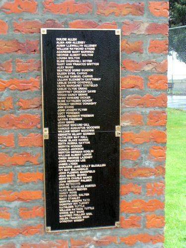 Bushfire Victims Plaque : 2007