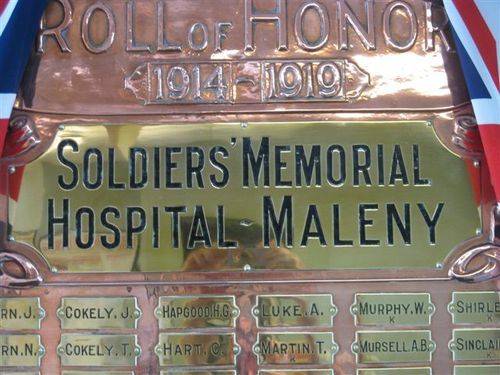 Memorial Hospital Honour Roll 2 : 11-09-2009