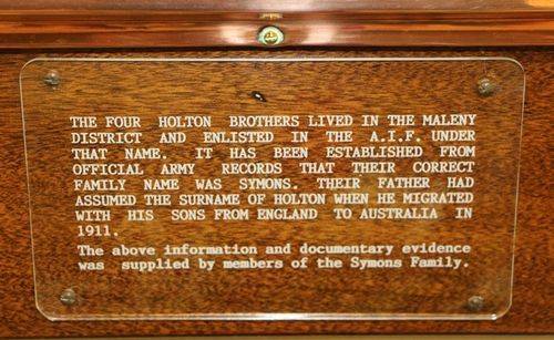 Soldiers Memorial Hospital Roll of Honour