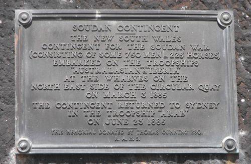 Soudan Contingent Plaque 1