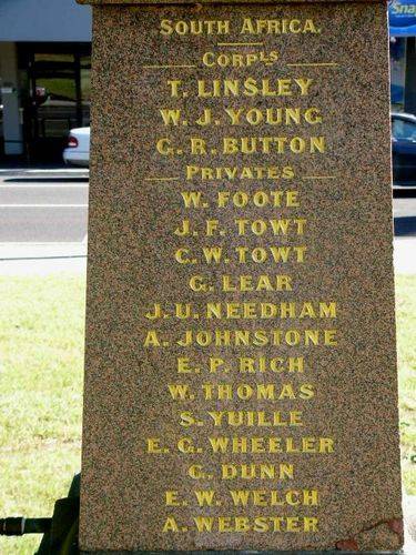 South Africa and China War Memorial South Africa and China War Memorial