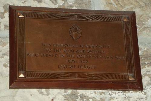 South African War Veterans Memorial Plaque : March 2014 South African War Veterans Memorial Plaque : March 2014