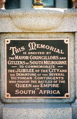 South Melbourne South African War Memorial