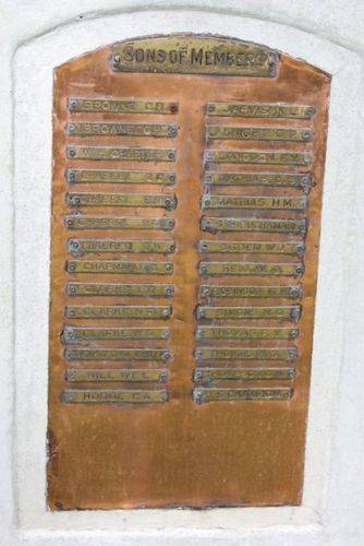 South Park Bowling Club War Memorial : 07-December-2012 South Park Bowling Club War Memorial : 07-December-2012